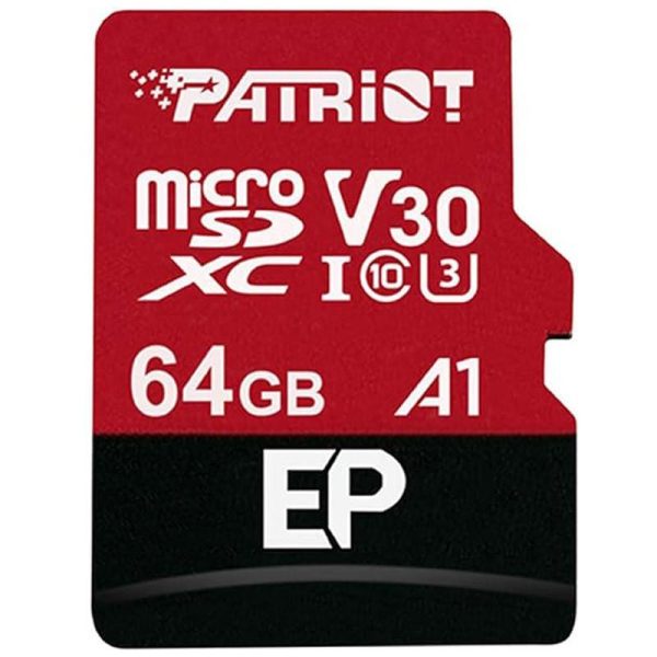 رم میکرو 64 گیگ پاتریوت Patriot EP A1 V30 U3 C10 + خشاب - تصویر 2