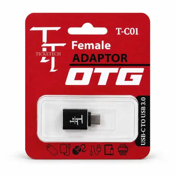 تبدیل OTG با سری TYPE-C برند TICKETECH - Image 2