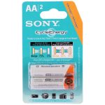 باتری دوتایی قلمی شارژی Sony CycleEnergy Ni-MH AA 3000mAh