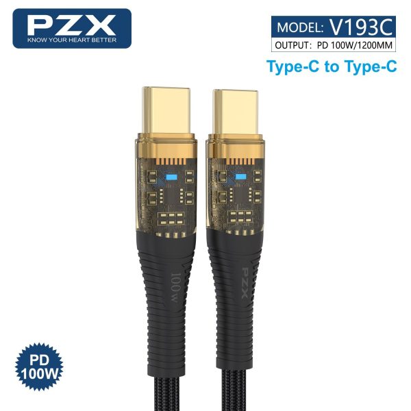 کابل شارژ PZX V193c دوسر TYPE-c - Image 2