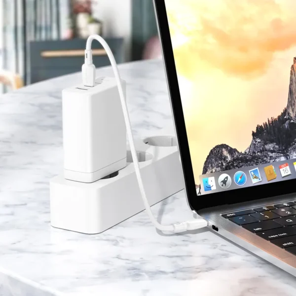 کابل شارژ تایپ C به تایپ C بروفون BX93 | توان 60 وات | طول 25 سانتی‌متر | Super Power - تصویر 3