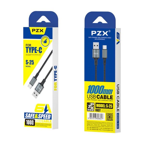 کابل شارژ  PZX مدل S25 – Type-C - Image 2