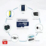 رم میکرو 128 گیگ هیوندای Hyundai A1 V30 U3 C10 100MB/s - تصویر 3