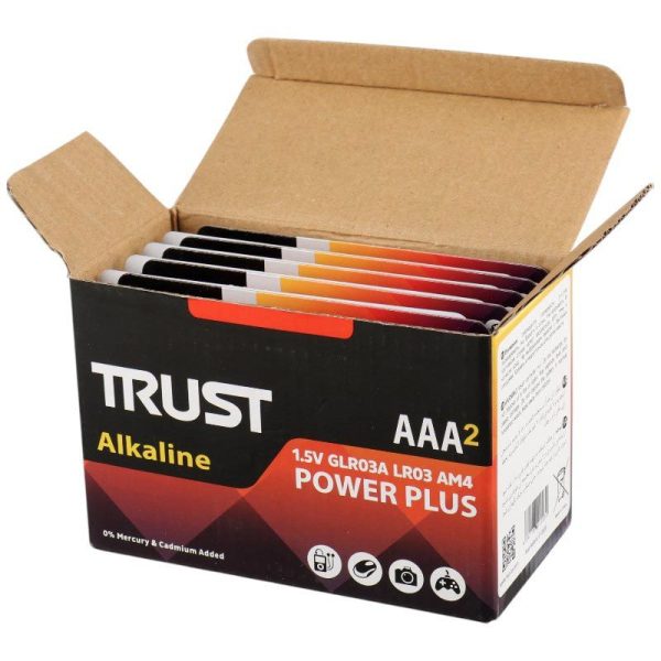 باتری دوتایی قلمی تراست Alkaline Power Plus LR6 - Image 2