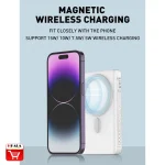 پاوربانک وایرلس مگنتی 22.5 وات 10000 الدینیو LDNIO Magnetic Wireless Power Bank PQ17 - تصویر 6