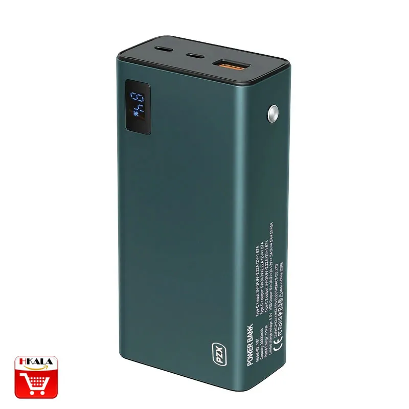 v87-1 پاوربانک PZX مدل V87 – ظرفیت 30000mAh با شارژ سریع ۲۲.۵ وات - Image 1