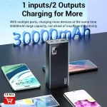 پاوربانک PZX مدل V87 – ظرفیت 30000mAh با شارژ سریع ۲۲.۵ وات - تصویر 3