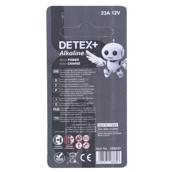 باتری ریموت 23A DETEX+
