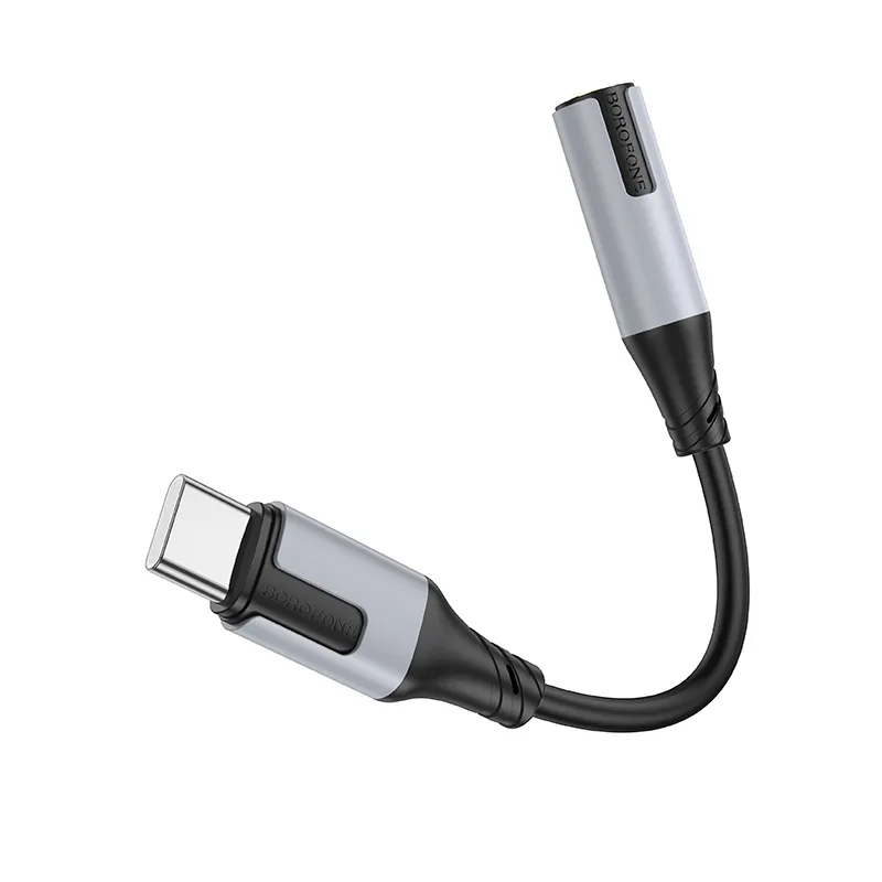 مبدل OTG USB-C به AUX 3.5mm بروفون Borofone مدل BV19 (پشتیبانی میکروفون) - Image 6
