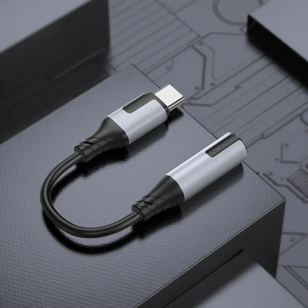 مبدل OTG USB-C به AUX 3.5mm بروفون Borofone مدل BV19 (پشتیبانی میکروفون) - تصویر 4