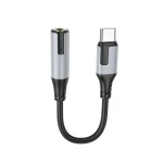 مبدل OTG USB-C به AUX 3.5mm بروفون Borofone مدل BV19 (پشتیبانی میکروفون)