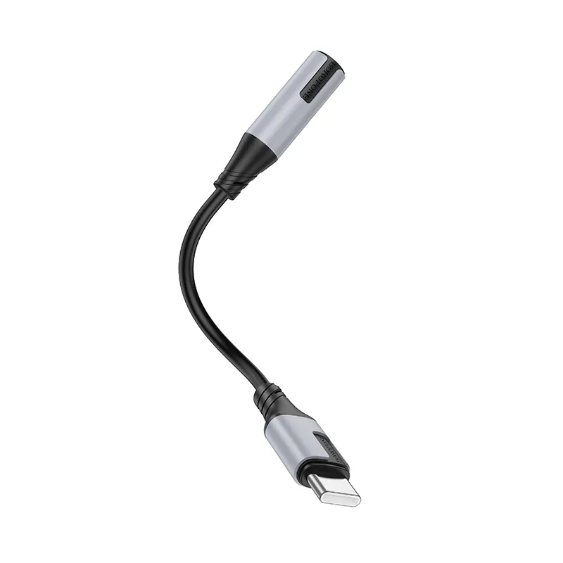 مبدل OTG USB-C به AUX 3.5mm بروفون Borofone مدل BV19 (پشتیبانی میکروفون) - Image 2
