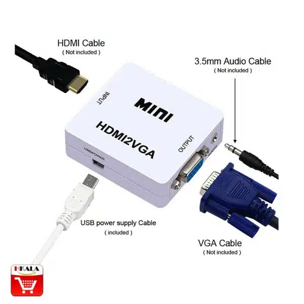 مبدل (تبدیل) HDMI به VGA برند MINI ROYAL - تصویر 3
