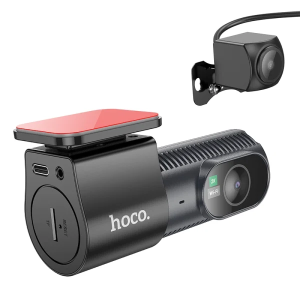 دوربین ثبت وقایع خودرو هوکو (hoco) مدل DV8 | کیفیت 2K با پنل IPS و قابلیت دید در شب (Starlight) - Image 2