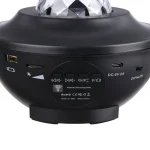 رقص نور کهکشانی اسپیکر دار مدل BL-XK01 - چراغ خواب کهکشان بلوتوثی با ریموت و فلش‌خور - تصویر 8
