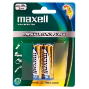 Maxell Alkaline LR6 1.5V AA Battery 2 Of Pack 2
